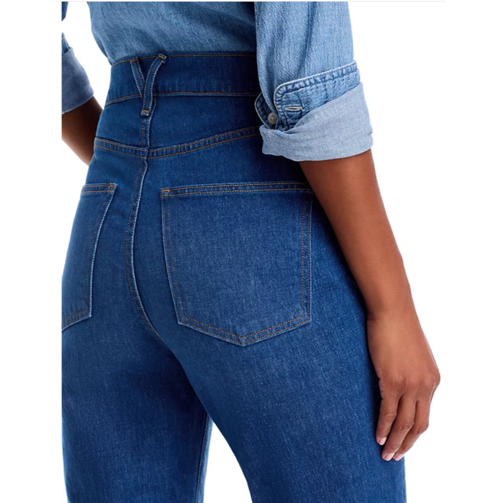 VERONICA BEARD WOMENS SIZE 27 CARSON HIGH RISE ANKLE FLARE BLUE JEANS - Picture 3 of 14